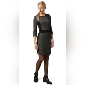 Tom Taylor | Elegant Black and Gray Women's Dress, Size 36